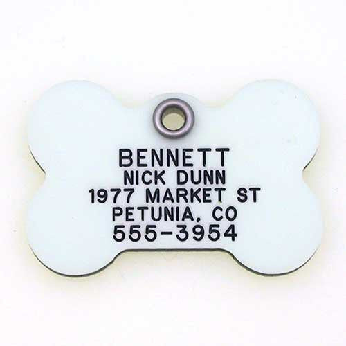 Glow-In-The-Dark Tag - Bone, - Lucky Pet